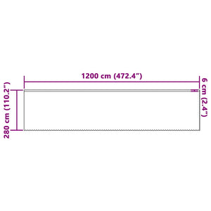 Κουρτίνα Δαντέλας Λευκό 280x1200εκ Πολυεστέρας