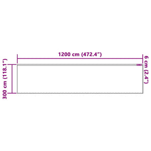 Κουρτίνα Δαντέλας Λευκό 300 x 1200 cm Πολυεστέρας