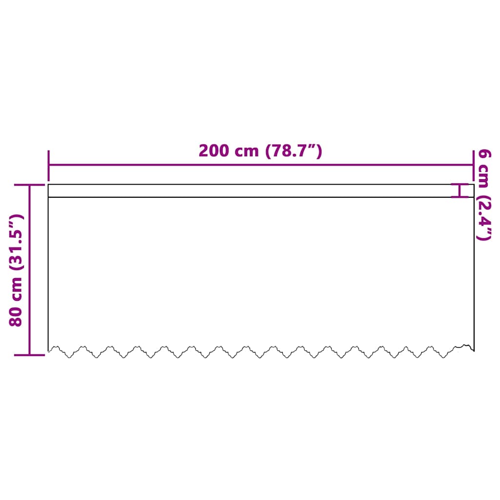 Κουρτίνα Δαντέλας με κουρτίνες Λευκό 80 x 200 cm Πολυεστέρας