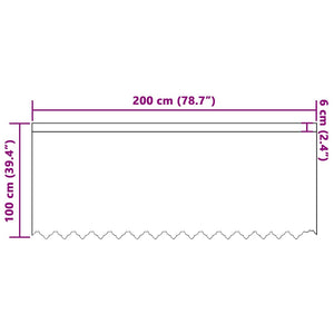 Κουρτίνα Δαντέλας Λευκό 100 x 200 cm Πολυεστέρας