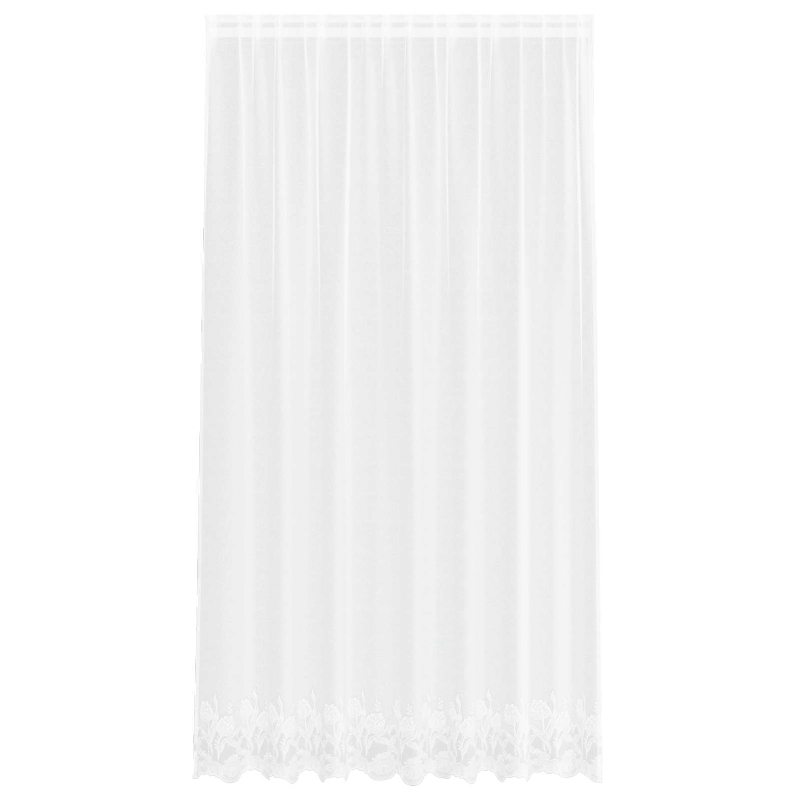 Κουρτίνα Δαντέλας με κουρτίνες Λευκό 240 x 200 cm Πολυεστέρας - Pakobazaar