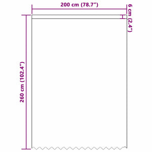 Κουρτίνα Δαντέλας Λευκό 245 x 200 cm Πολυεστέρας