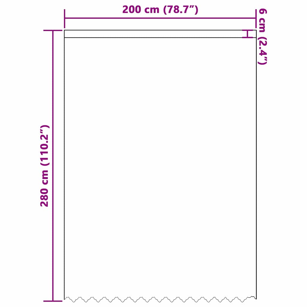 Κουρτίνα Δαντέλας με κουρτίνες Λευκό 280 x 200 εκ Πολυεστέρας