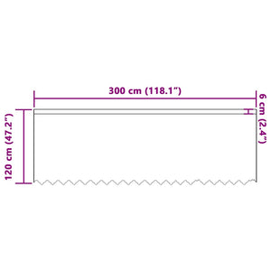 Κουρτίνα Δαντέλας Λευκό 120 x 300 cm Πολυεστέρας