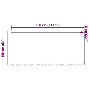 Κουρτίνα Δαντέλας Λευκό 160 x 300 cm Πολυεστέρας
