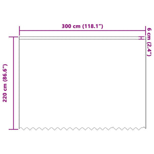 Κουρτίνα Δαντέλας Λευκό 220 x 300 cm Πολυεστέρας