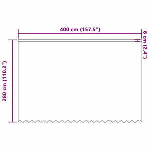 Κουρτίνα Δαντέλας Λευκό 280 x 400 εκ Πολυεστέρας