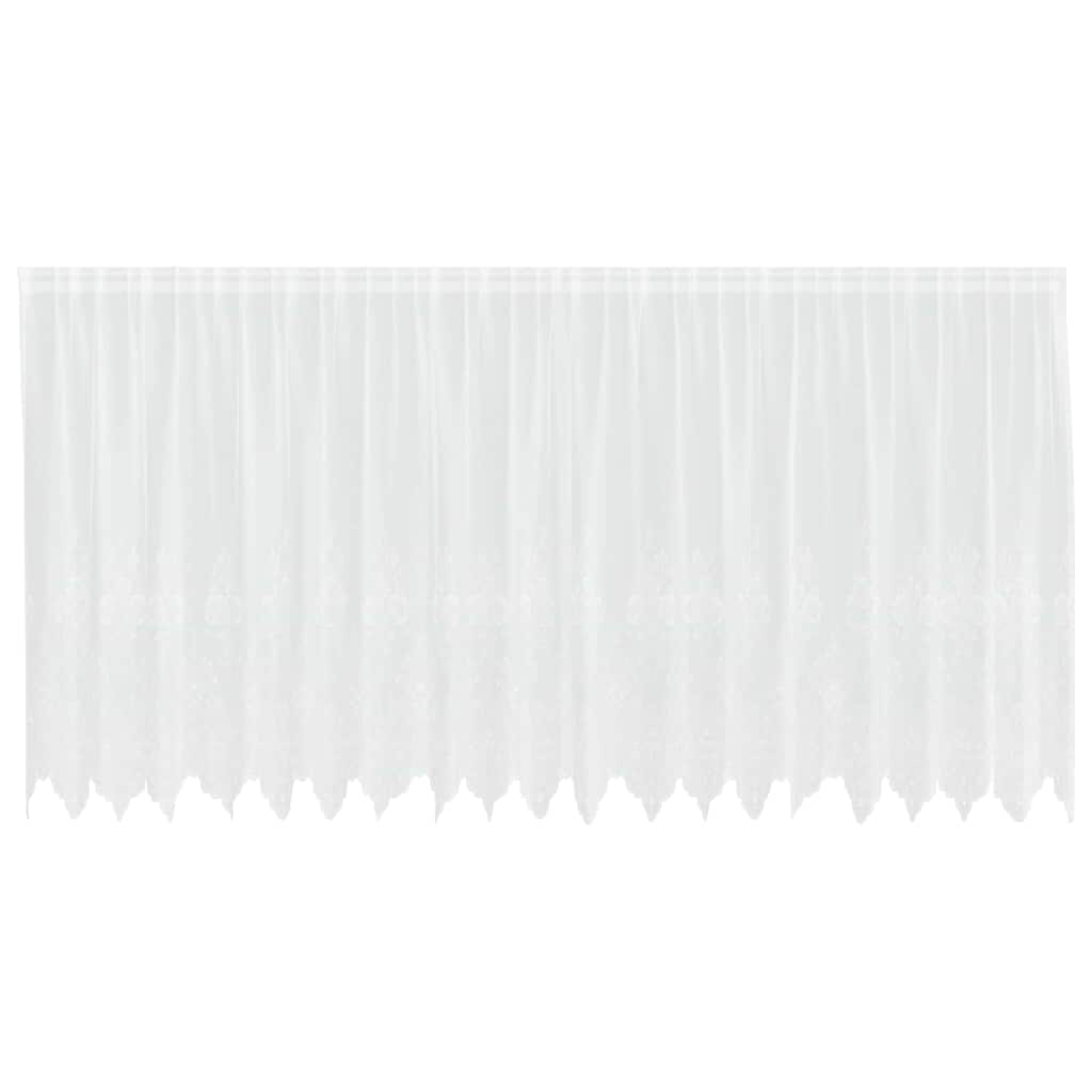 Κουρτίνα Δαντέλας με κουρτίνες Λευκό 180 x 500 cm Πολυεστέρας