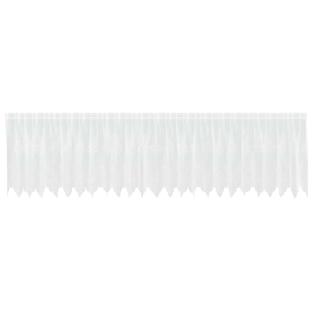 Κουρτίνα Δαντέλας με κουρτίνες Λευκό 120 x 600 cm Πολυεστέρας