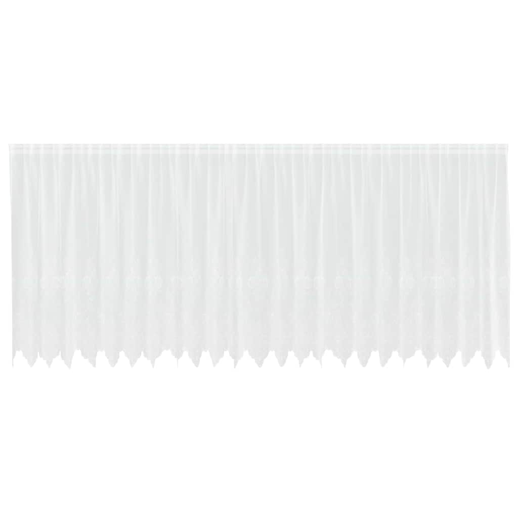 Κουρτίνα Δαντέλας με κουρτίνες Λευκό 140 x 600 cm Πολυεστέρας