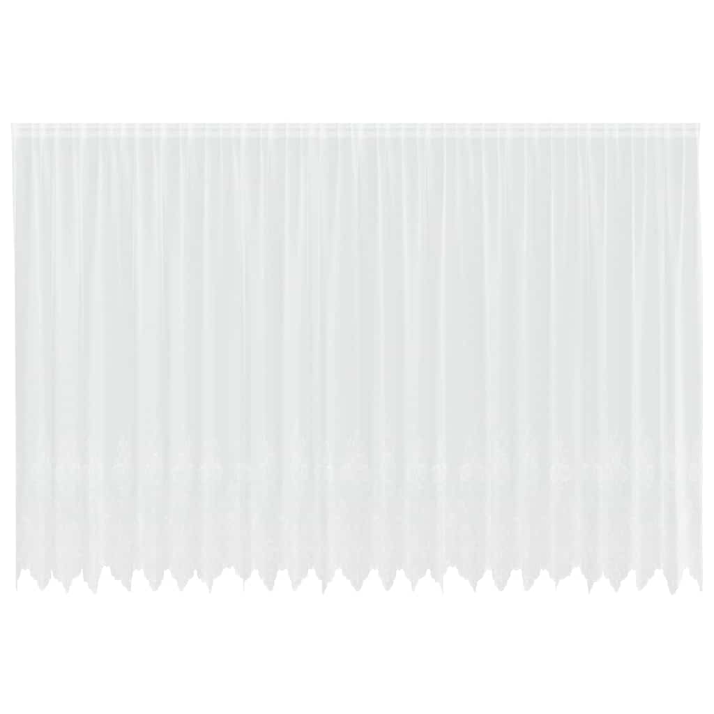 Κουρτίνα Δαντέλας με κουρτίνες Λευκό 220 x 600 cm Πολυεστέρας