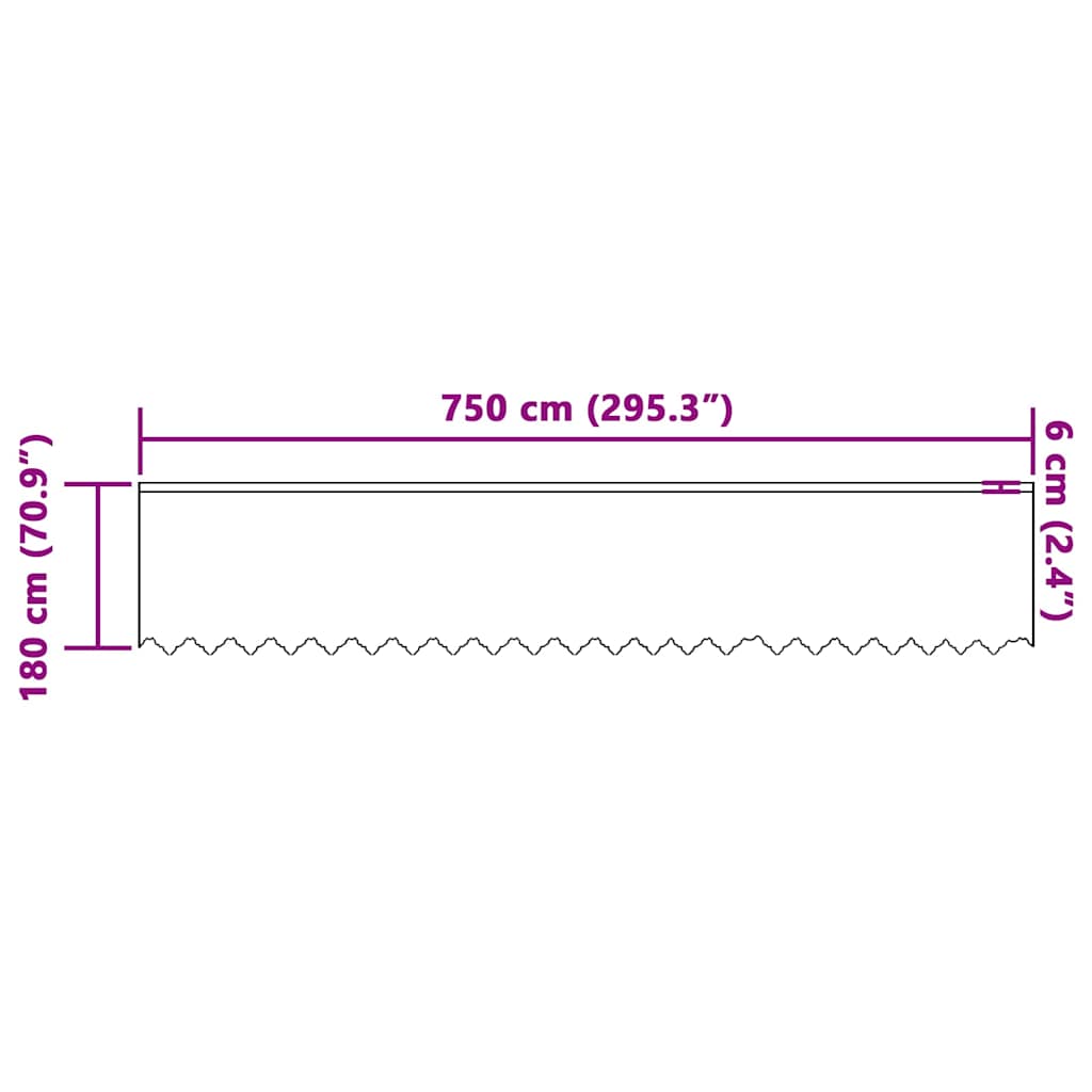 Κουρτίνα Δαντέλας με κουρτίνες Λευκό 180 x 750 εκ Πολυεστέρας
