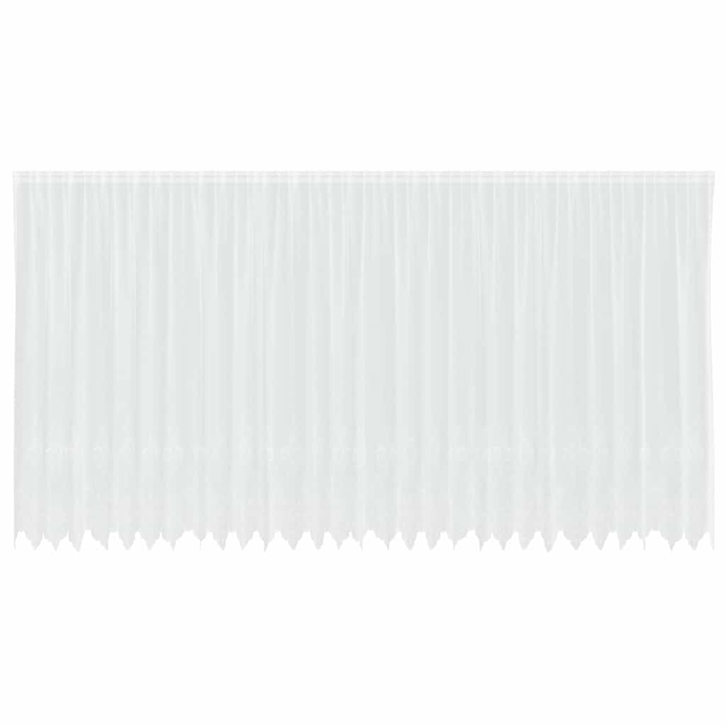 Κουρτίνα Δαντέλας με κουρτίνες Λευκό 200 x 750 εκ Πολυεστέρας