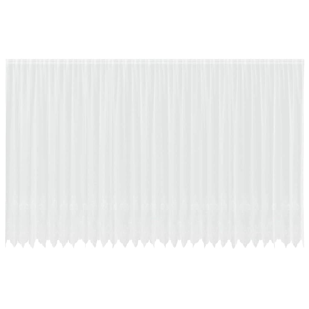 Κουρτίνα Δαντέλας με κουρτίνες Λευκό 300 x 750 cm Πολυεστέρας