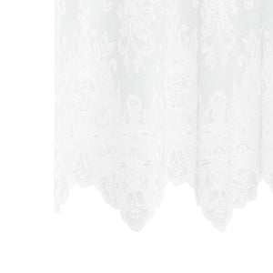 Κουρτίνα Δαντέλας Λευκό 120 x 900 εκ Πολυεστέρας