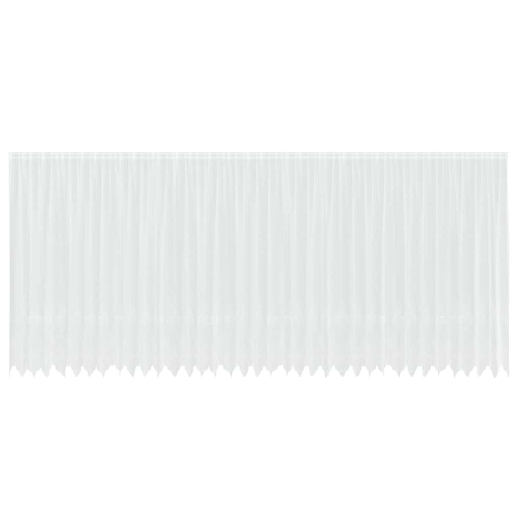 Κουρτίνα Δαντέλας με κουρτίνες Λευκό 240x900εκ Πολυεστέρας