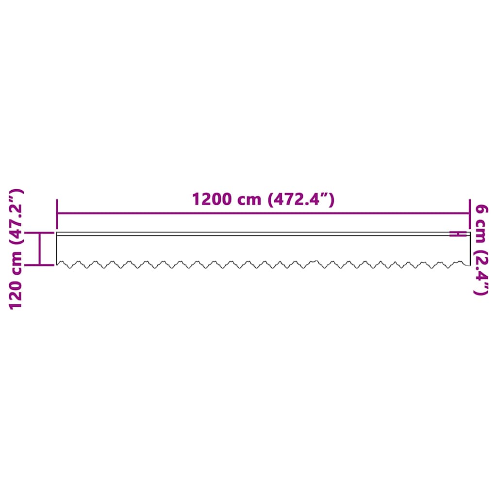 Κουρτίνα Δαντέλας με κουρτίνες Λευκό 120 x 1200 cm Πολυεστέρας