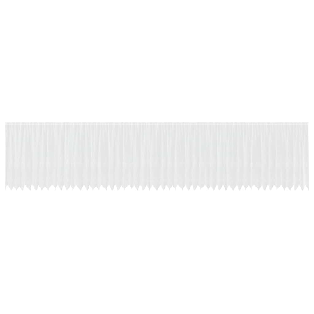 Κουρτίνα Δαντέλας με κουρτίνες Λευκό 1200 x 140 cm Πολυεστέρας