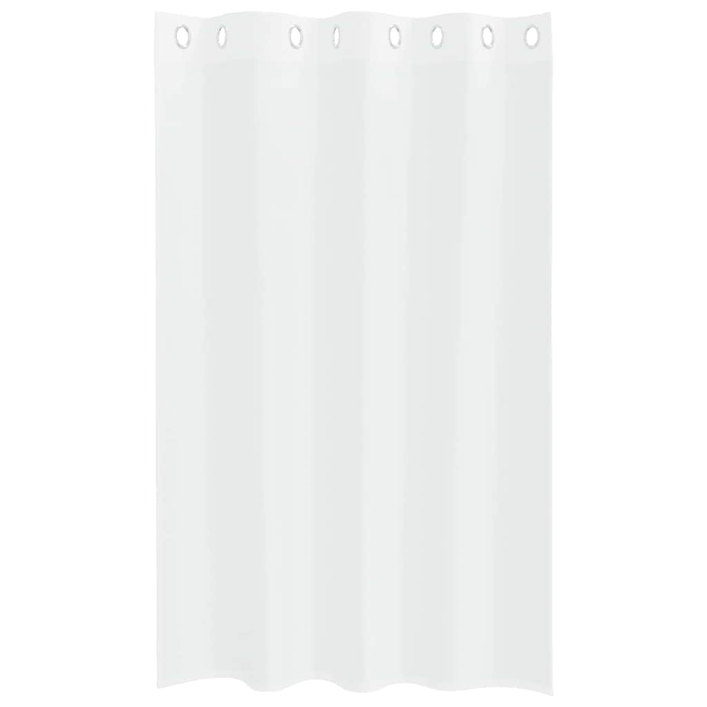 Κουρτίνα βυσσινί 2 pcs Λευκό 175 x 140 εκ. Πολυεστέρας