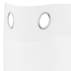 Κουρτίνα βυσσινί 2 pcs Λευκό 245 x 140 εκ. Πολυεστέρας - Pakobazaar