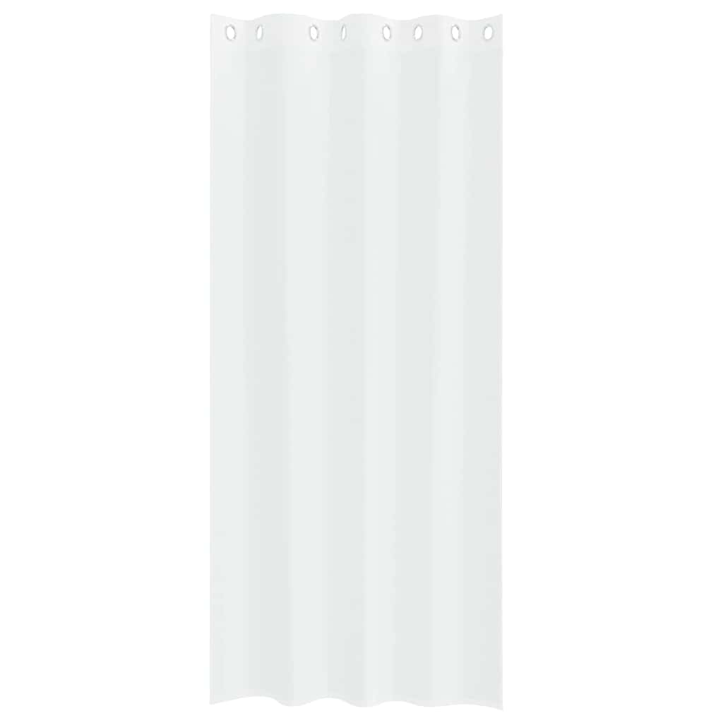 Κουρτίνα βυσσινί 2 pcs Λευκό 260 x 140 εκ. Πολυεστέρας - Pakobazaar