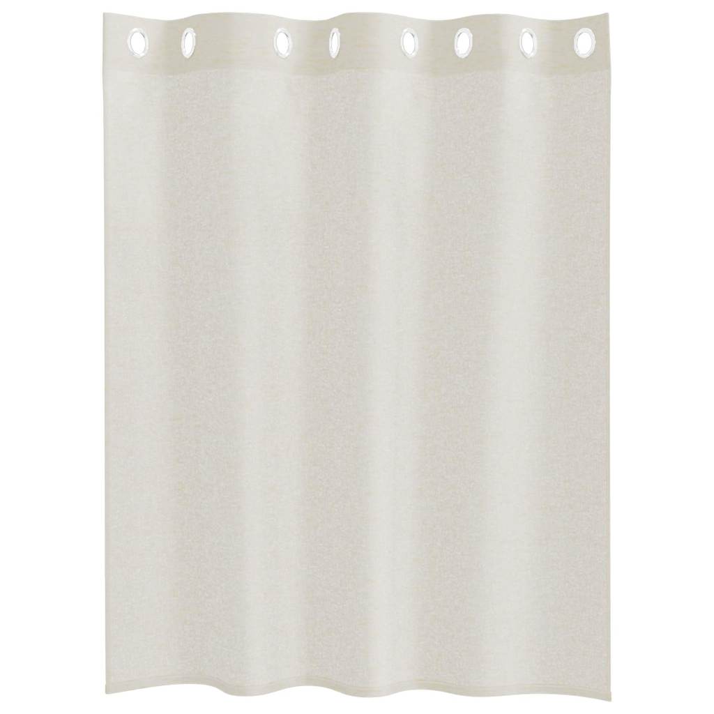 Κουρτίνα βυσσινί 2 pcs Κρεμ 140 x 140 cm Πολυεστέρας