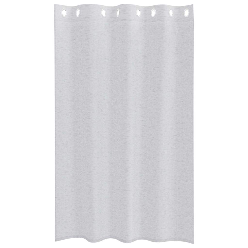 Κουρτίνα βυσσινί 2 pcs Ανοιχτό γκρι 175 x 140 εκ. Πολυεστέρας