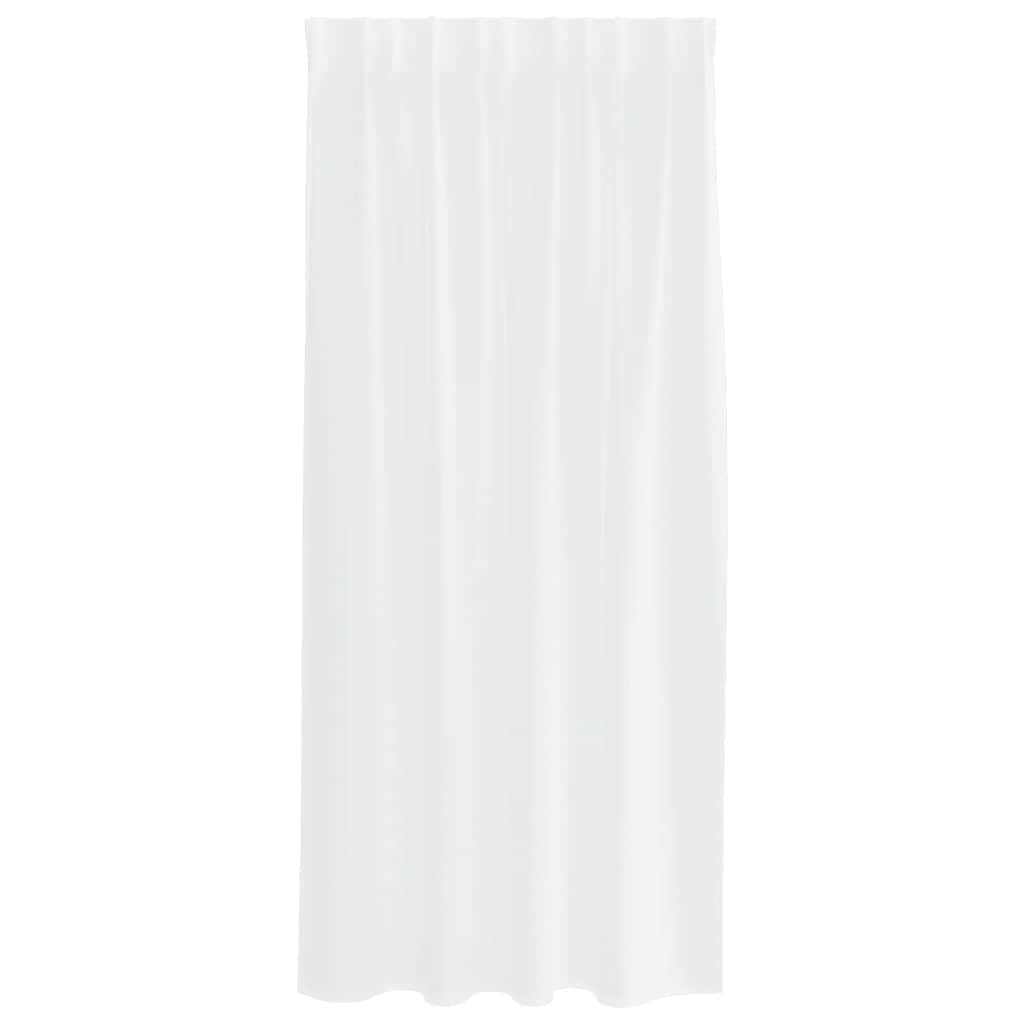 Κουρτίνα βυσσινί 2 pcs Λευκό 175 x 140 εκ. Πολυεστέρας - Pakobazaar