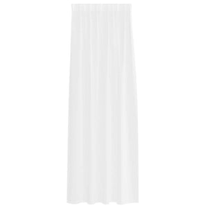 Κουρτίνα βυσσινί 2 pcs Λευκό 260 x 140 εκ. Πολυεστέρας - Pakobazaar