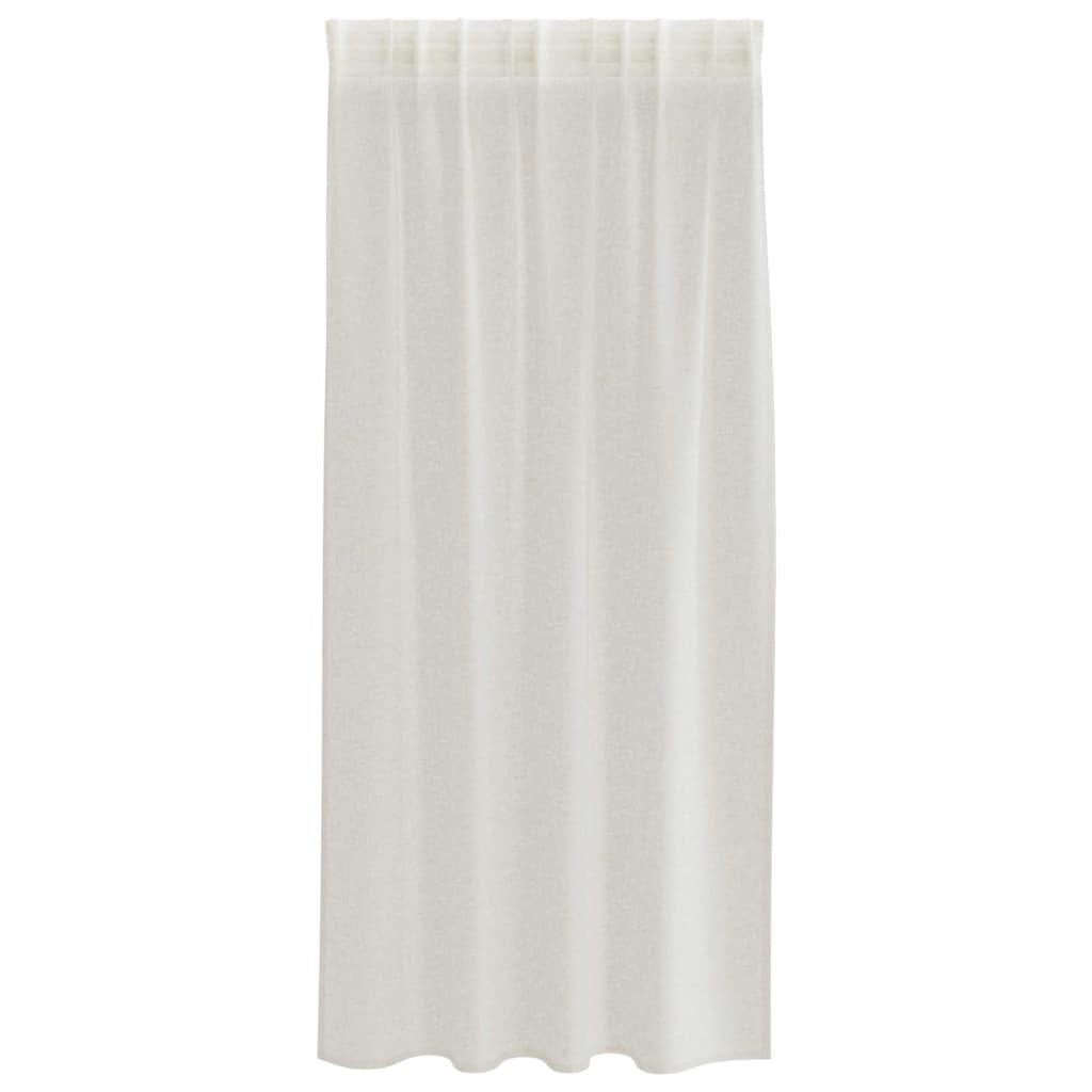Κουρτίνα βυσσινί 2 pcs Κρεμ 175 x 140 εκ. Πολυεστέρας - Pakobazaar