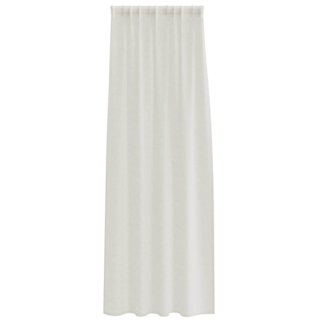 Κουρτίνα βυσσινί 2 pcs Κρεμ 225 x 140 εκ. Πολυεστέρας - Pakobazaar