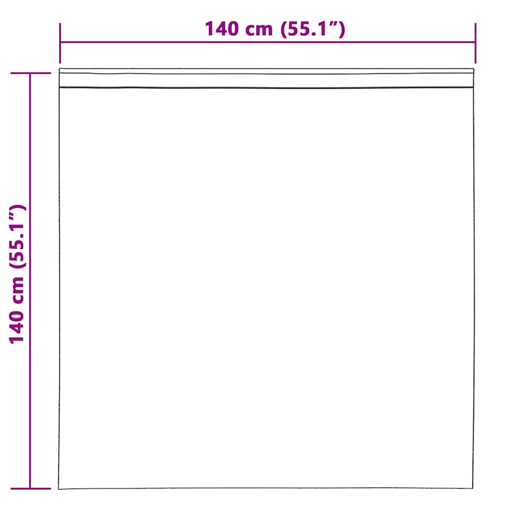 Κουρτίνα βυσσινί 2 pcs Άμμος 140 x 140 cm Πολυεστέρας - Pakobazaar
