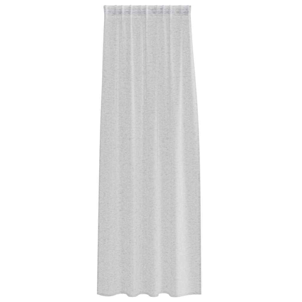 Κουρτίνα βυσσινί 2 pcs Ανοιχτό γκρι 260 x 140 εκ. Πολυεστέρας
