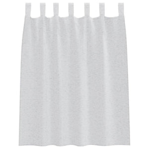 Κουρτίνα βυσσινί 2 pcs Ανοιχτό γκρι 140 x 140 cm Πολυεστέρας - Pakobazaar