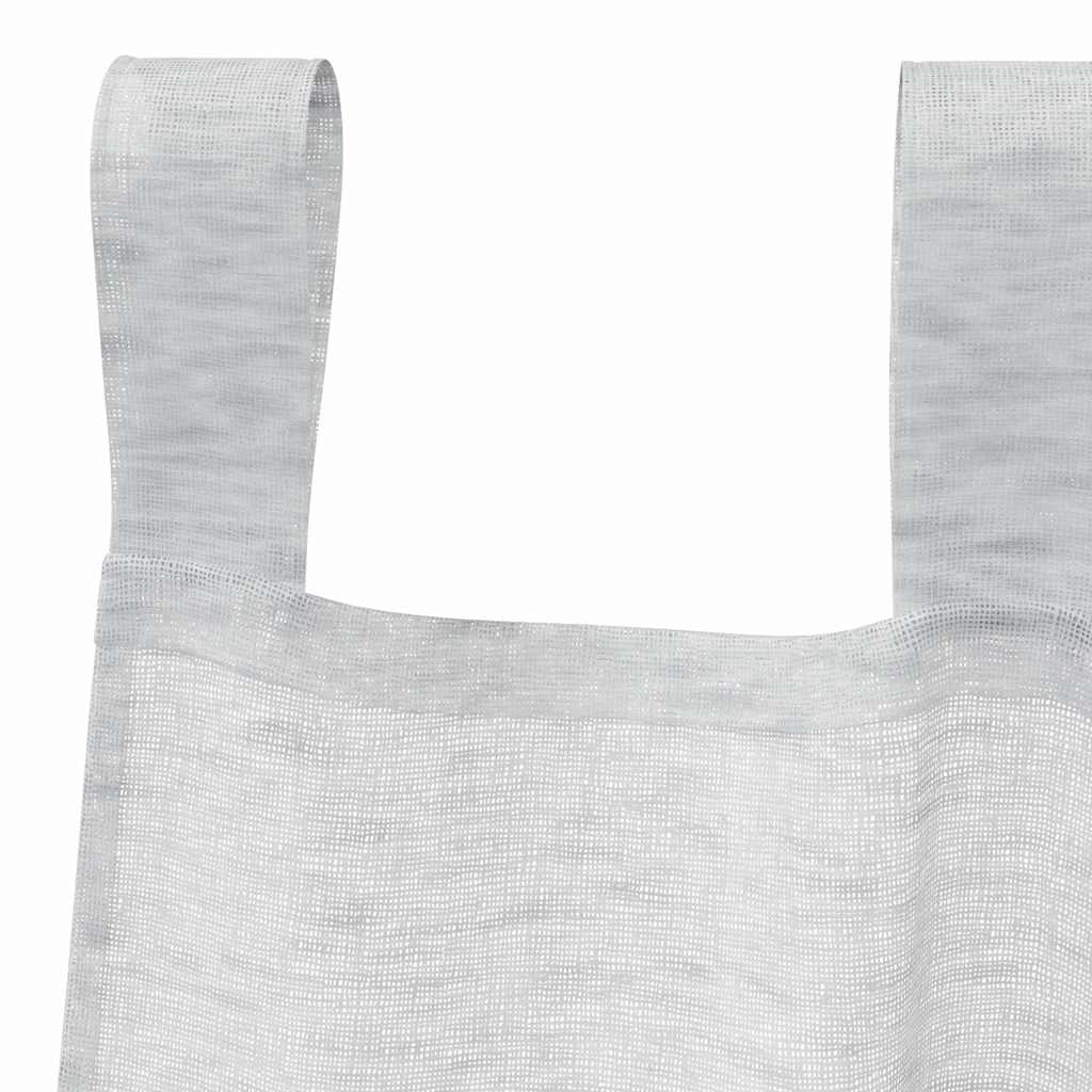 Κουρτίνα βυσσινί 2 pcs Ανοιχτό γκρι 175 x 140 εκ. Πολυεστέρας
