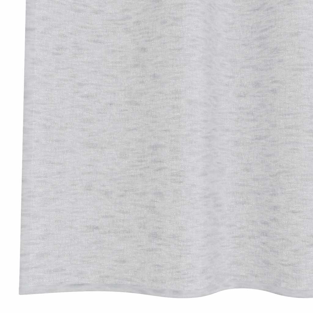 Κουρτίνα βυσσινί 2 pcs Ανοιχτό γκρι 225 x 140 εκ. Πολυεστέρας