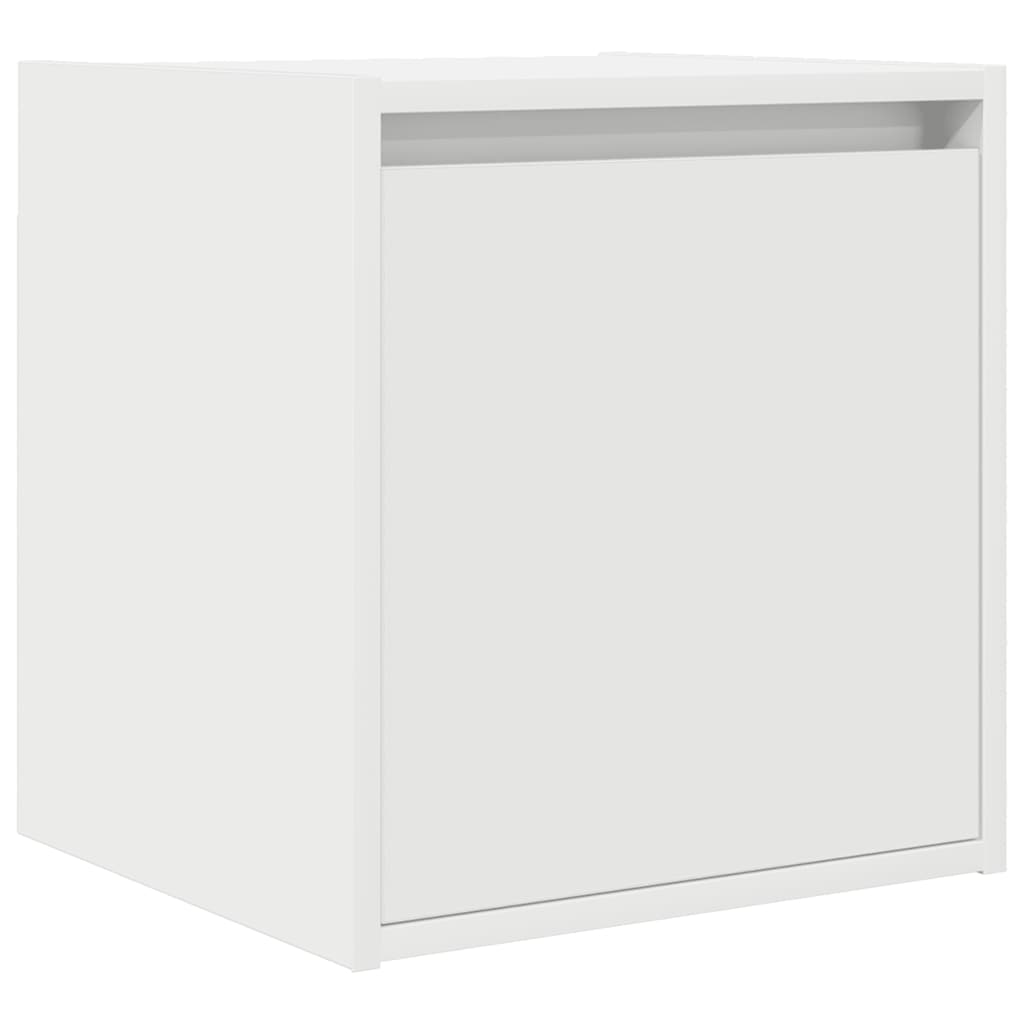 Κομοδίνο Επιτοίχιο Λευκά 38x34x40 εκ.