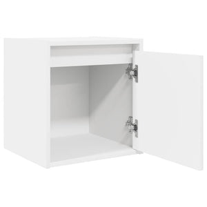 Κομοδίνο Επιτοίχιο Λευκά 38x34x40 εκ.