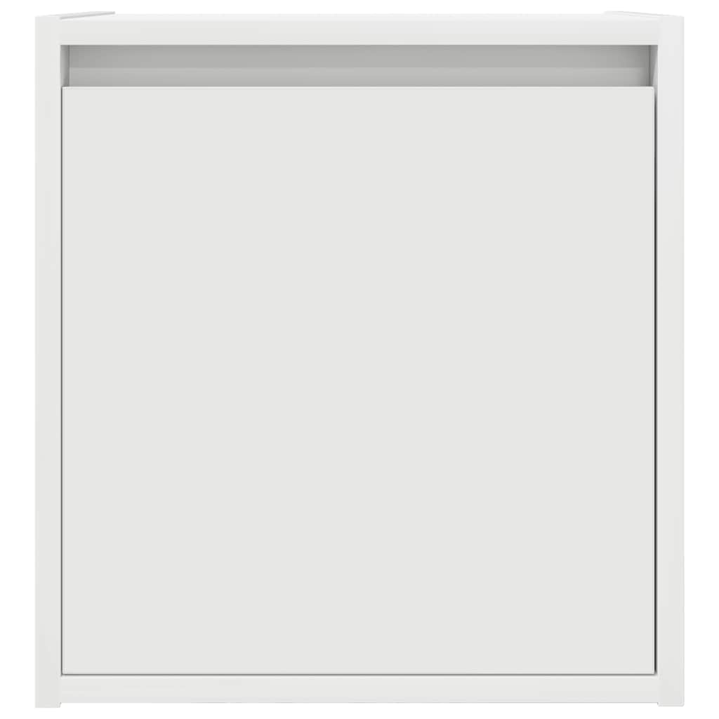 Κομοδίνο Επιτοίχιο Λευκά 38x34x40 εκ.