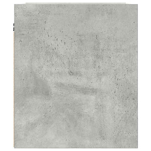Κομοδίνο Επιτοίχιο Γκρι Σκυροδέματος 38x34x40 εκ.
