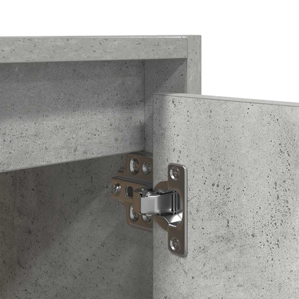Κομοδίνο Επιτοίχιο Γκρι Σκυροδέματος 38x34x40 εκ.