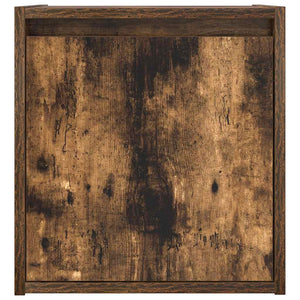 Κομοδίνο Επιτοίχιο Καπνιστή Δρυς 38x34x40 εκ.