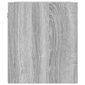 Κομοδίνα Επιτοίχια Γκρι Sonoma 38x34x40 εκ.