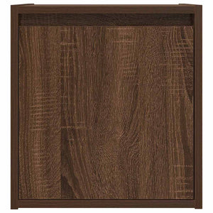 Κομοδίνο Επιτοίχιο Καφέ Δρυς 38x34x40 εκ.