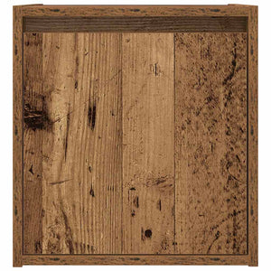Κομοδίνο Επιτοίχιο Όψη Παλαιού Ξύλου 38x34x40 εκ.