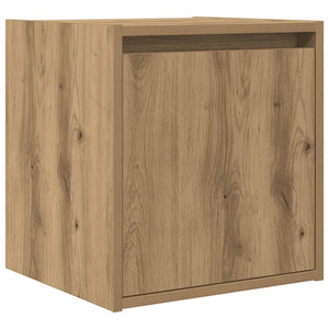 Κομοδίνα Επιτοίχια 2 τεμ. Αρτισιανή Δρυς 38x34x40 εκ.