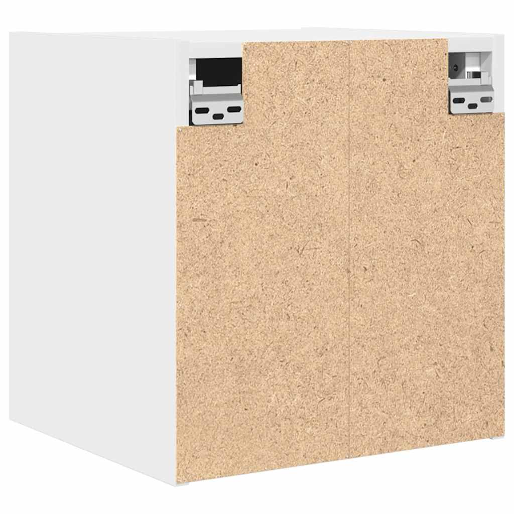 Κομοδίνα Επιτοίχια 2 τεμ. Λευκά 38x34x40 εκ.