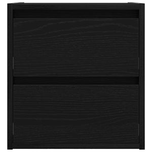 Κομοδίνο Επιτοίχιο Μαύρη βελανιδιά 38x34x40 εκ. - Pakobazaar