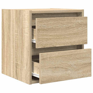 Κομοδίνα Επιτοίχια Sonoma Δρυς 38x34x40 εκ. - Pakobazaar