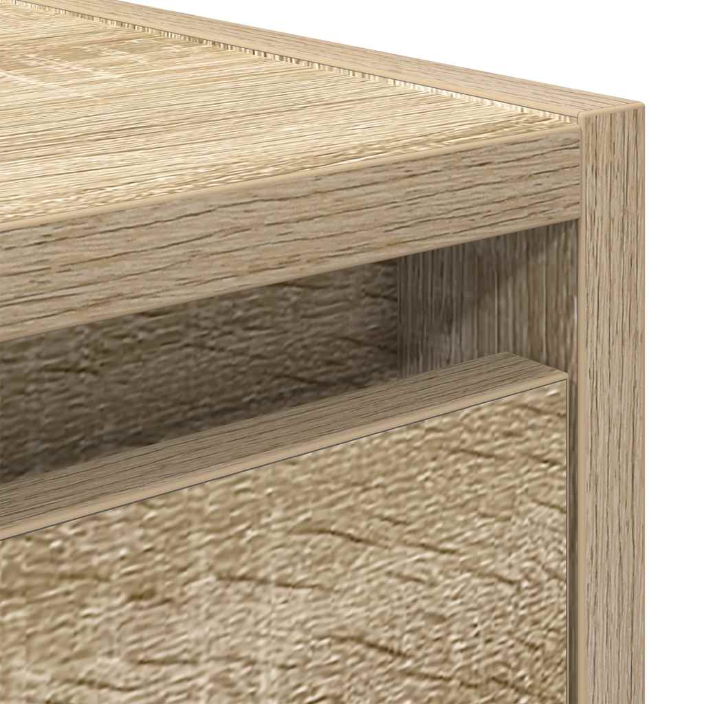 Κομοδίνα Επιτοίχια Sonoma Δρυς 38x34x40 εκ. - Pakobazaar